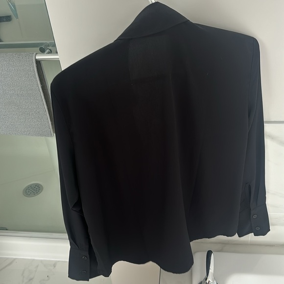 Abercrombie Boyfriend Faux Silk Button Up - Picture 3 of 4